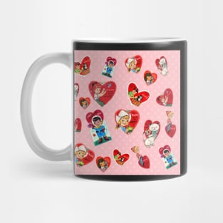 Vintage Valentine Pattern Mug